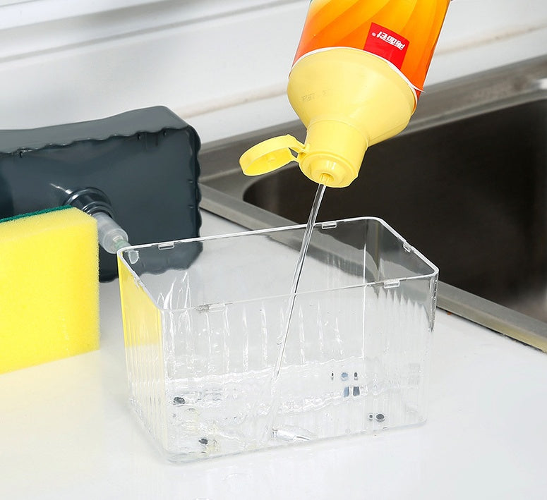 Dispensador de jabón 2 en 1 caja dosificadora automática de detergente tipo caja de líquido
