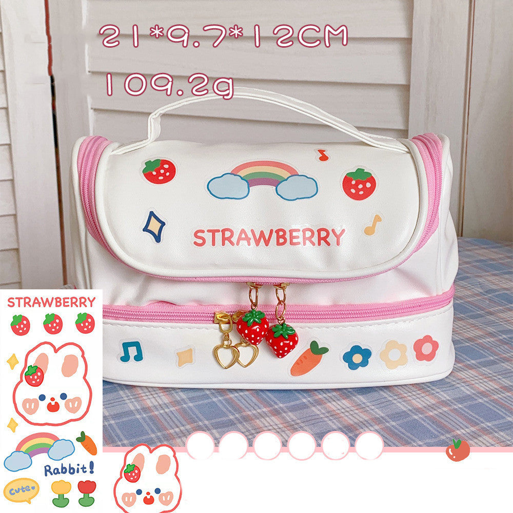 Multifunctional Large Capacity Double Layer Pencil Case