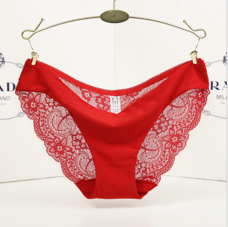Bragas de cintura baja de encaje para mujer