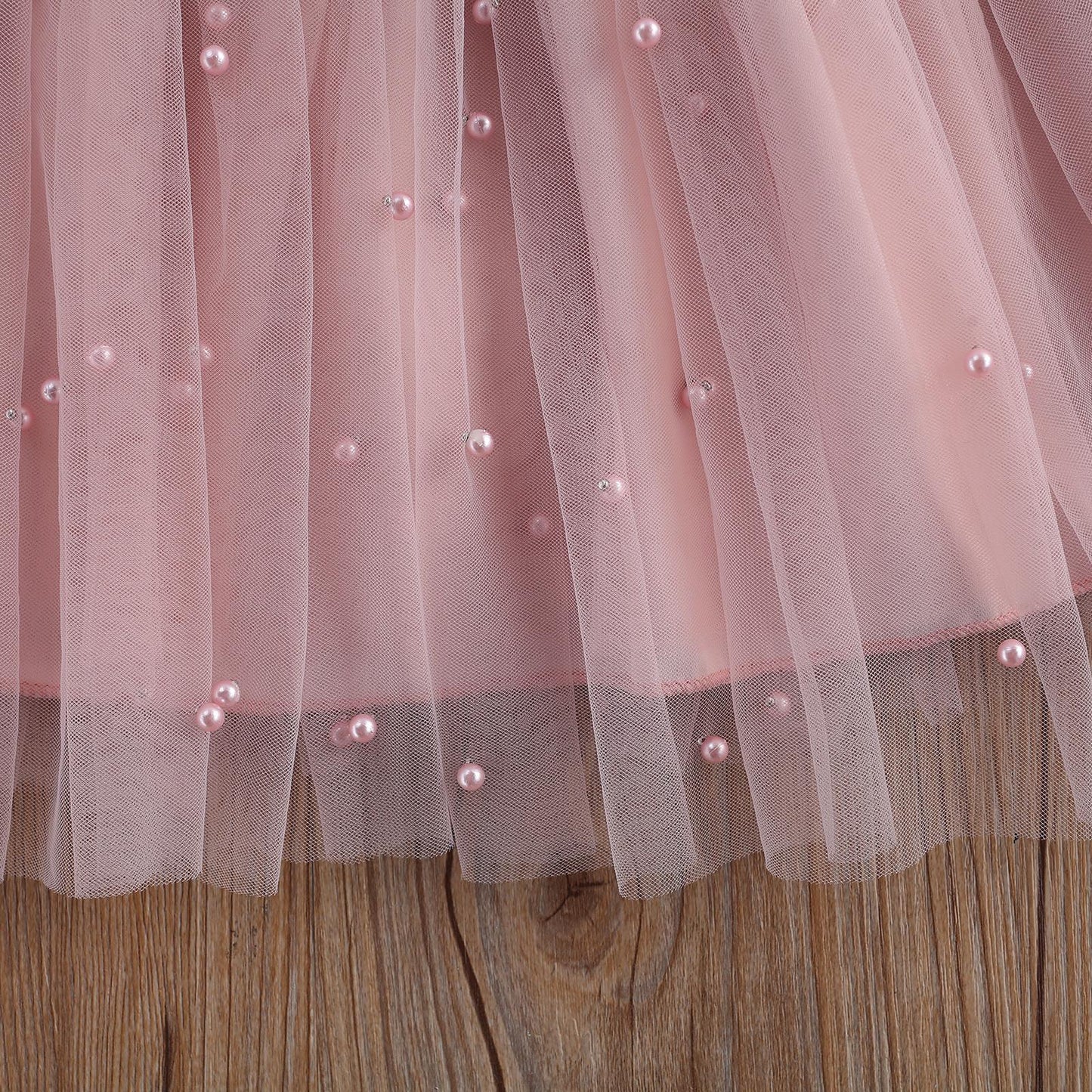 New Girls' Dress Korean Style Cute Princess Dress Children Mesh Tulle Tutu Dress Flower Girl Costume