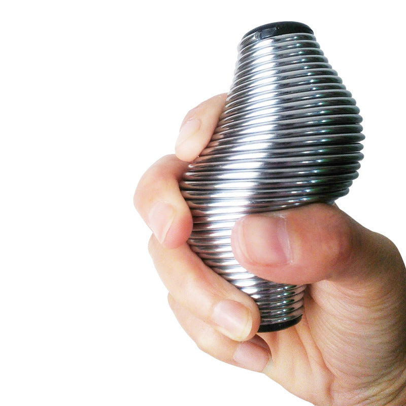 Finger grip with spring grip