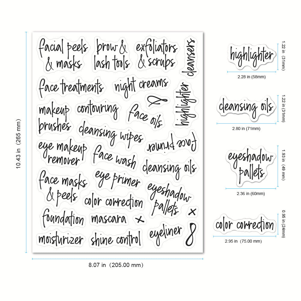 Waterproof Washable Beauty Care Bathroom Sticker