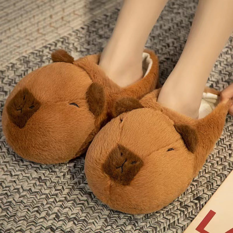 Cartoon Capybara Cotton Slippers Wholesale