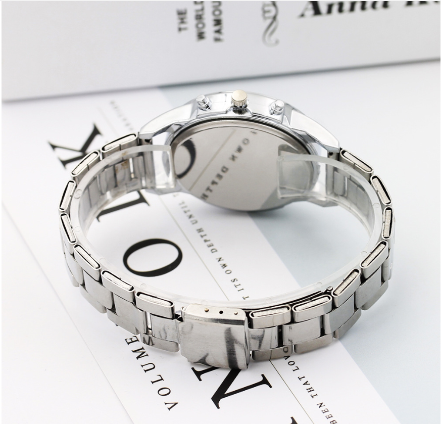 Reloj de banda de acero de regalo Blu-ray