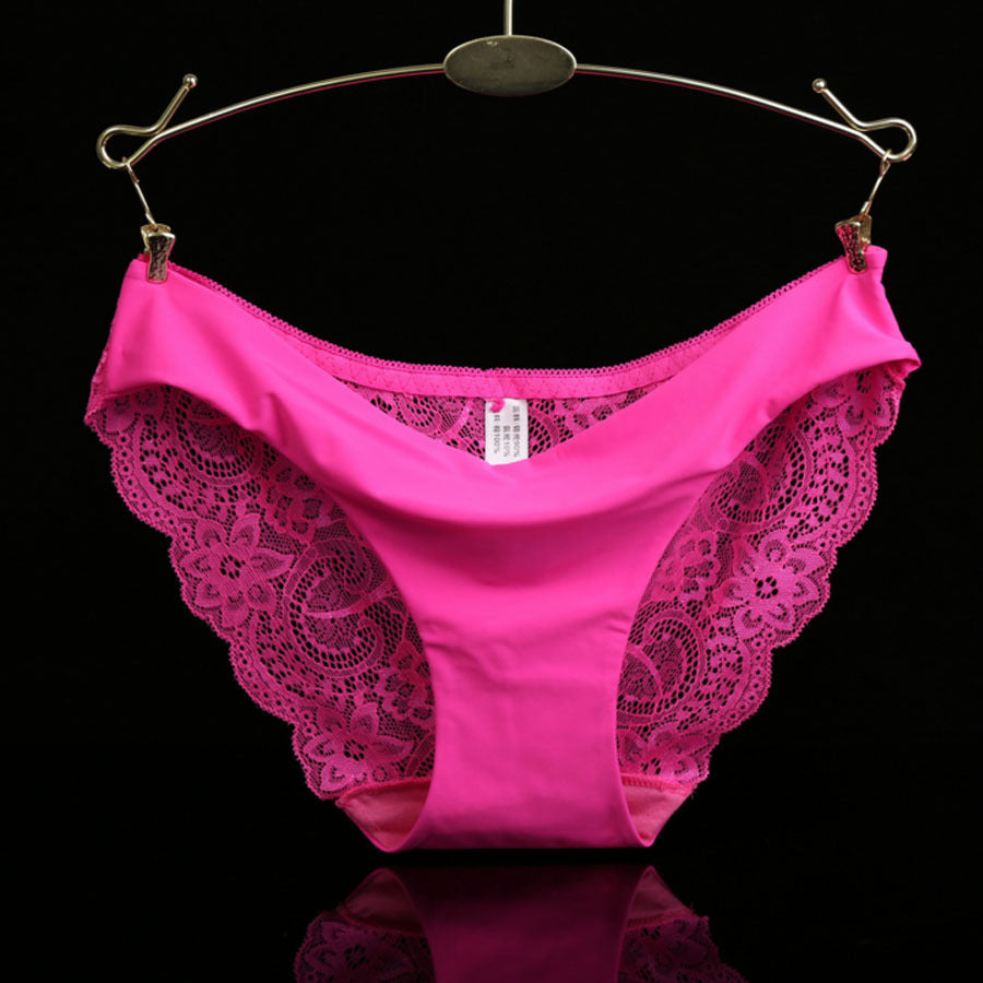 Bragas de cintura baja de encaje para mujer