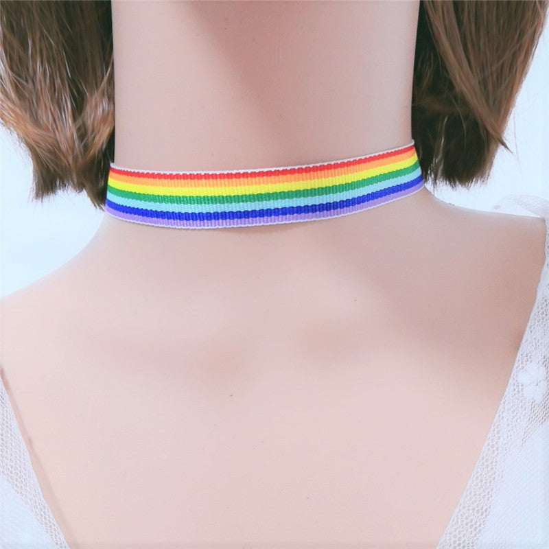 Men's And Women's Personality Creative Rainbow Necklace