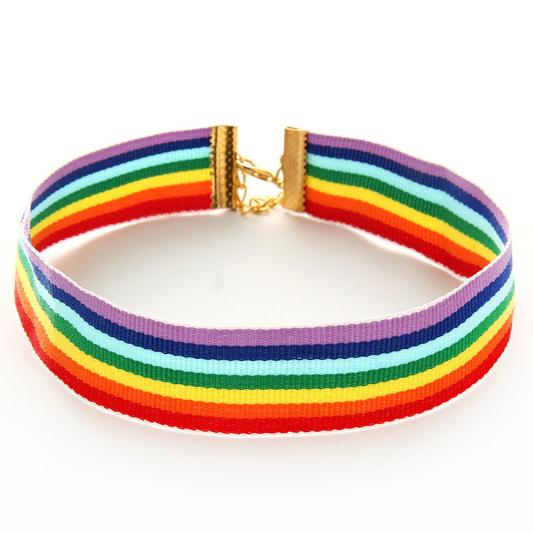 Men's And Women's Personality Creative Rainbow Necklace