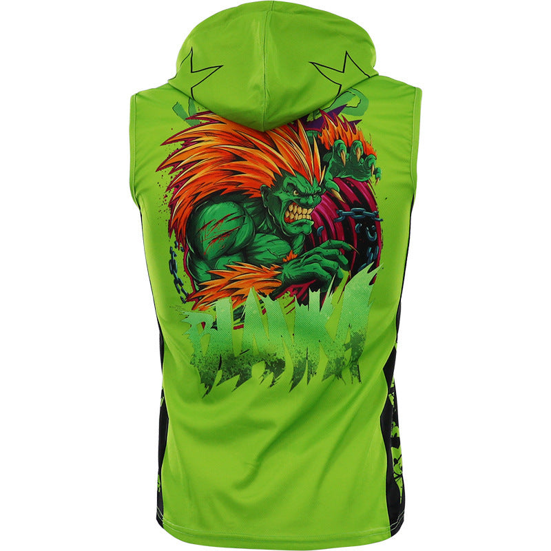 Training Hoodie Sleeveless Fitness Sweater Man