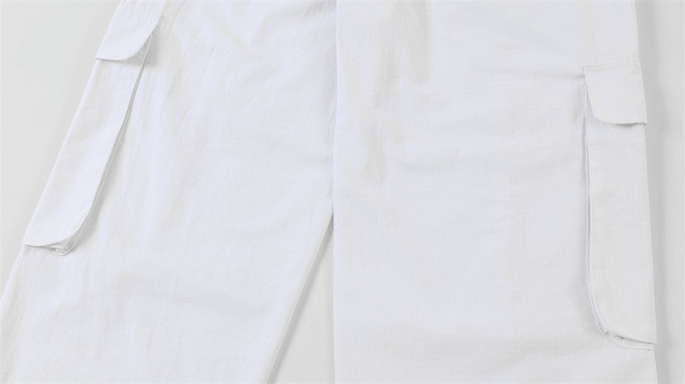 Stylish Multi-pocket Workwear Trousers For Men