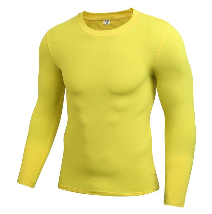 Camiseta ajustada sólida de secado rápido para hombre