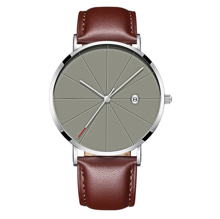 Reloj de calendario Simple reloj de cuarzo impermeable creativo Masculino