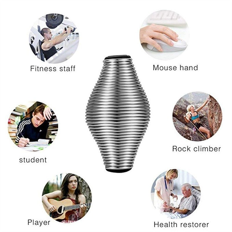 Finger grip with spring grip