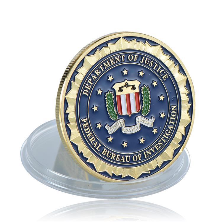 Department of Justice FBI Metal Commemorative Coin