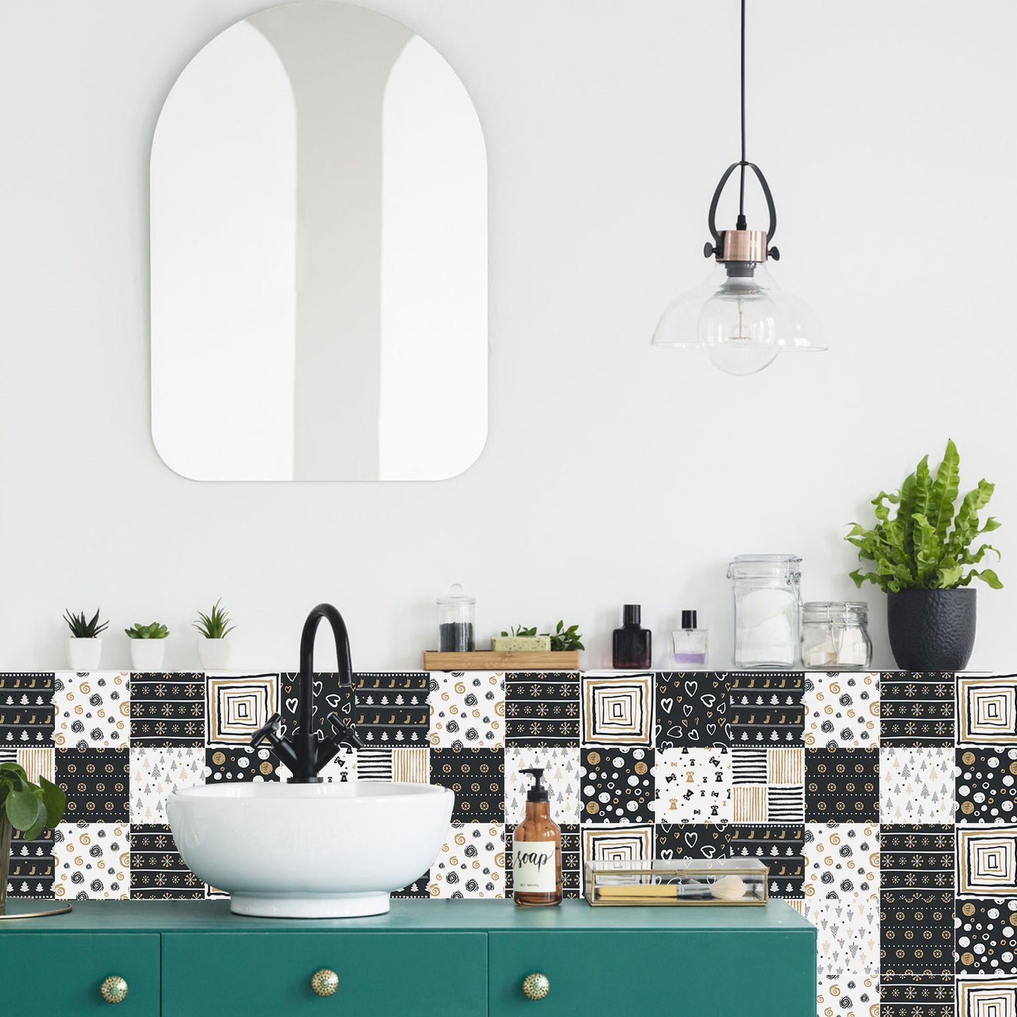 Creative Pattern Self-adhesive Wall Wallpaper Simulation Relief