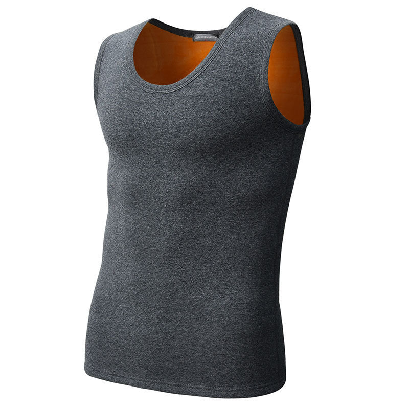 Men's Fleece Thickened Gold Thermal Vest
