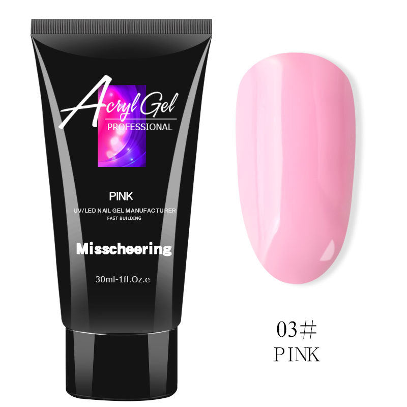 Gel de uñas UV extensible de cristal