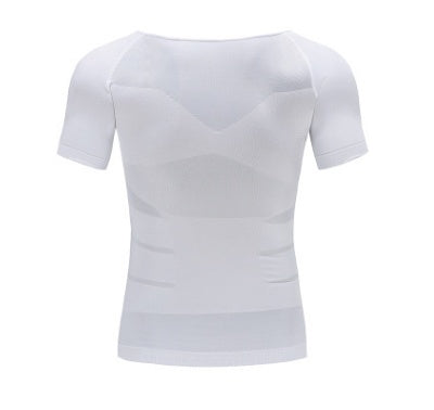 Hombre de compresión torácica de T camisa Fitness héroe Belly Buster té para adelgazar