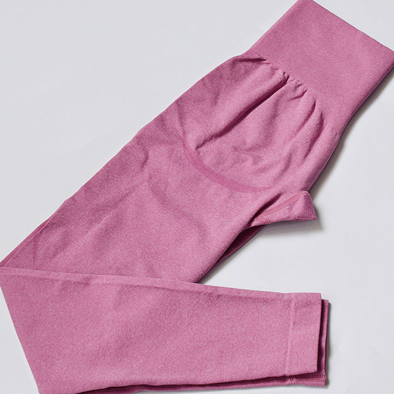 Pantalones de yoga ajustados elásticos pantalones de fitness de cintura alta