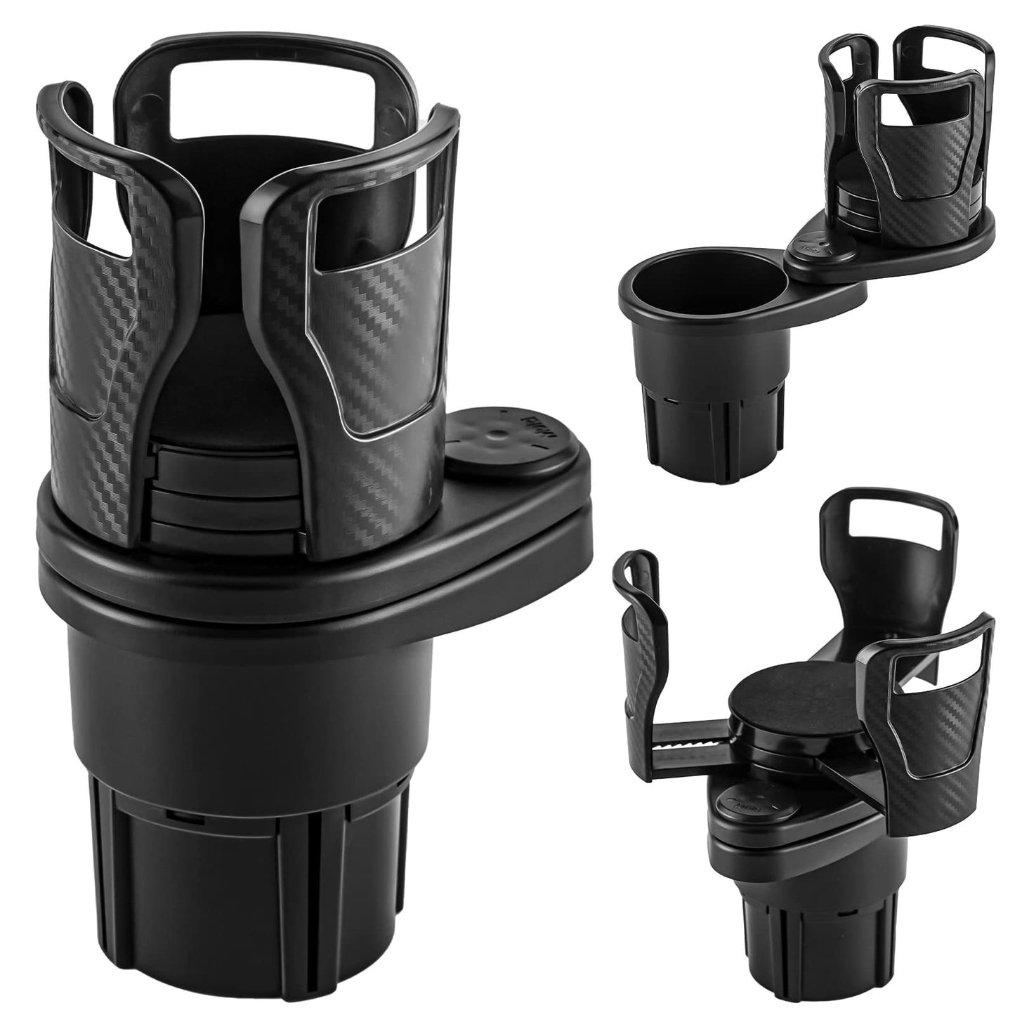 Soporte para botella de beber de coche 360 grados soporte giratorio para taza de agua gafas de sol organizador de teléfono almacenamiento accesorios interiores de coche
