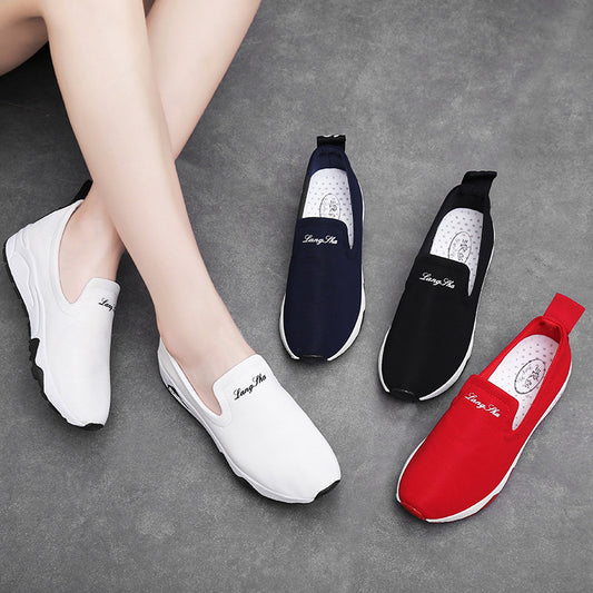 2020 nuevos zapatos de lona blancos de invierno transpirables zapatos deportivos coreanos zapatos para correr en nombre de F108