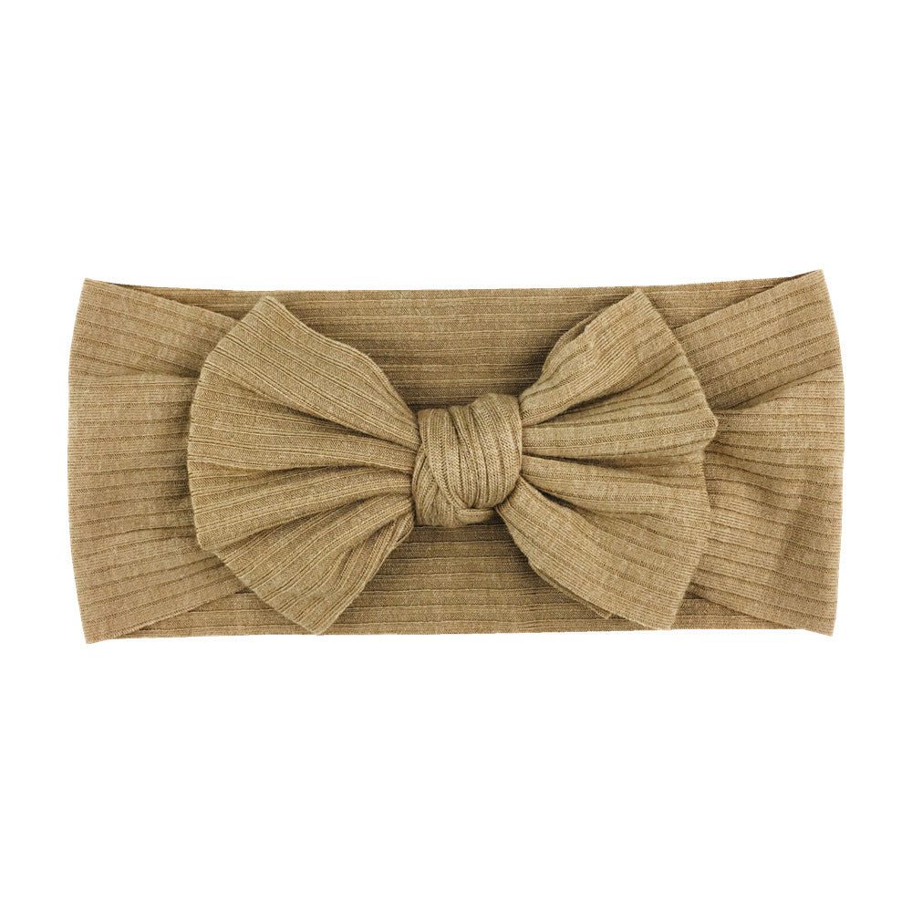 16-color Elastic Thread Single Layer Children Wide-edge Bow Baby Hair Band