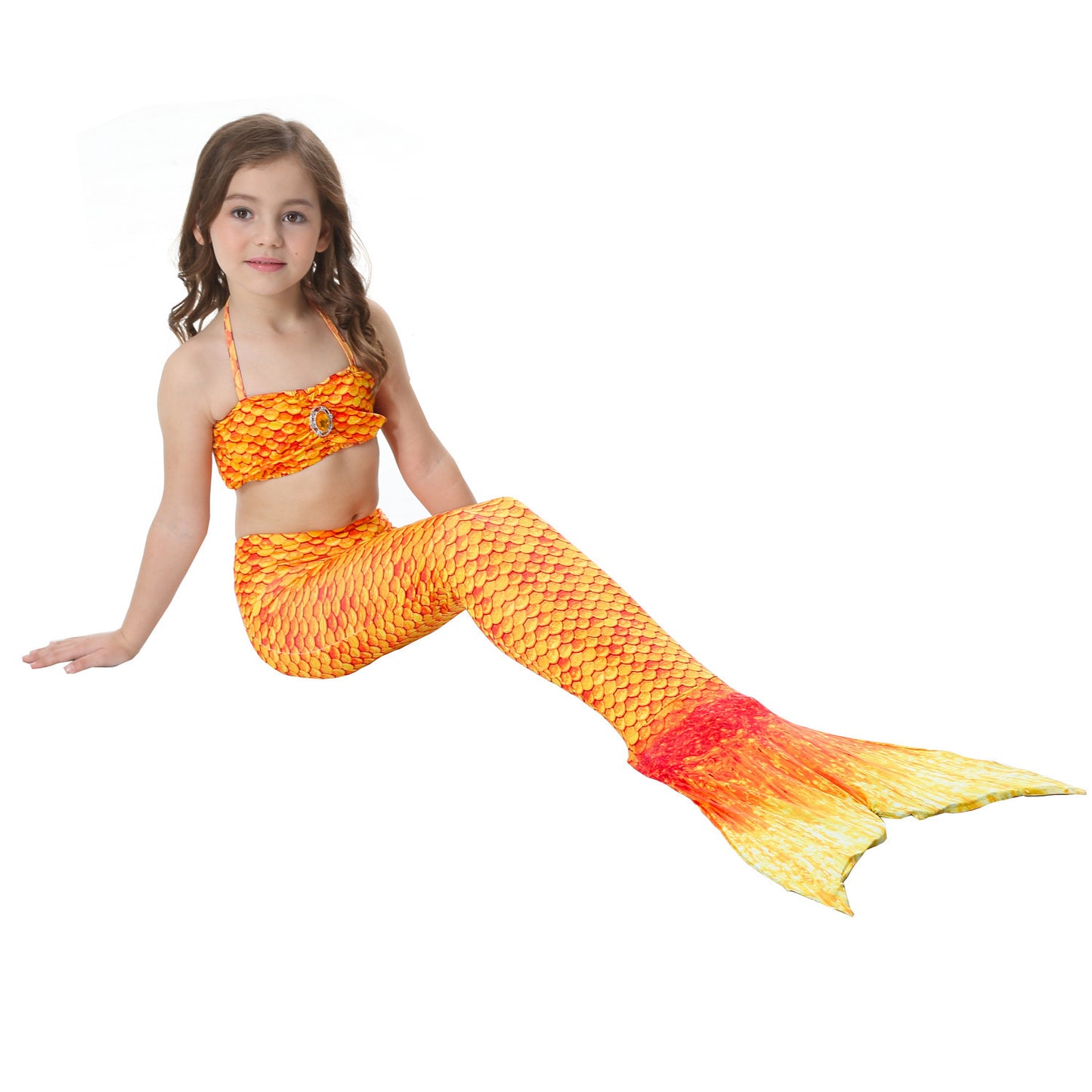 The female's children bikinis split swimming suit suit children swimming suit with Mermaid tail fins