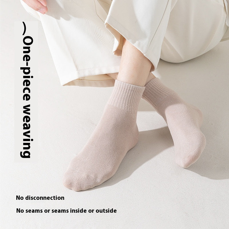 All-in-one Machine Weaving Spring And Summer Antibacterial Breathable Cotton Men's Socks