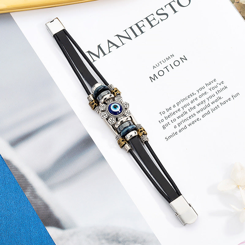 Pulsera de accesorios de aleación de Ojo Azul turco