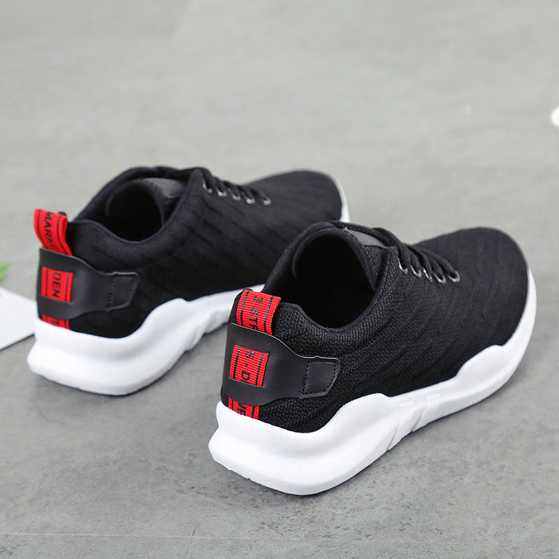 La nueva primavera y el verano 2020 zapatos deportivos coreanos transpirables de punto de las señoras zapatos casuales de plataforma zapatos
