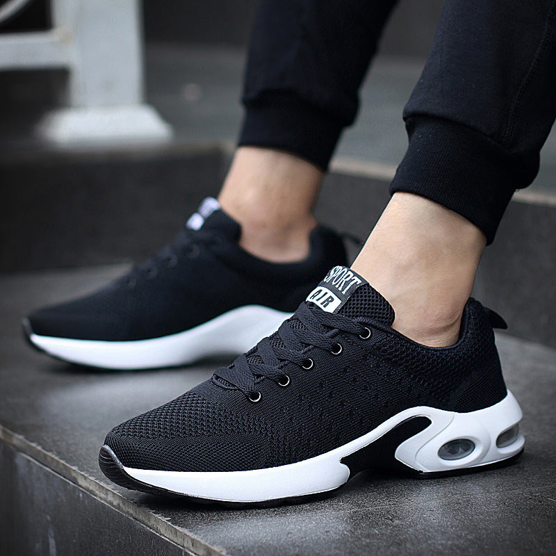 Los nuevos zapatos deportivos de moda all-match fly weaving zapatos para correr, transpirables y cómodos zapatos de cojín de aire en nombre de
