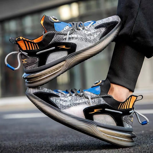 Zapatillas para correr con palomitas de maíz tejidas voladoras y transpirables