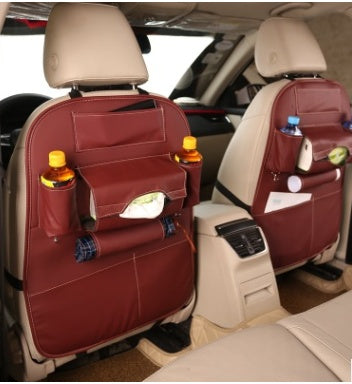 Caja de almacenamiento de suministros de coche caja de almacenamiento de asiento de coche caja de almacenamiento de cuero