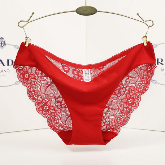 Bragas de cintura baja de encaje para mujer