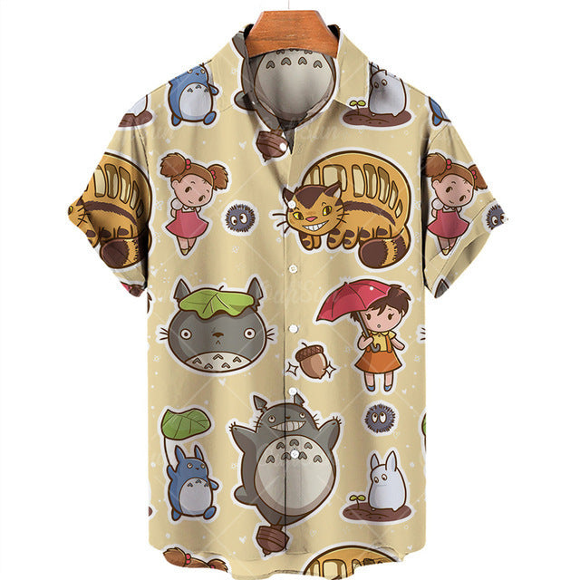 Printed Shirt Men's Short-sleeved Summer Seaside Vacation