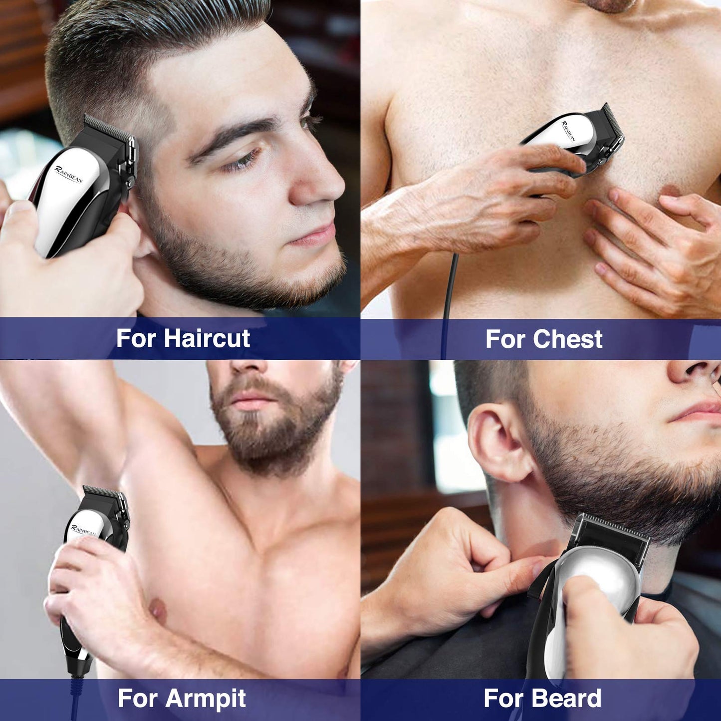 Cortapelos profesionales, cortapelos con cable para hombres y niños, salón de baber de Motor fuerte completo de pelo y barba, Kit de recorte y recorte, plataforma Amazon prohibida