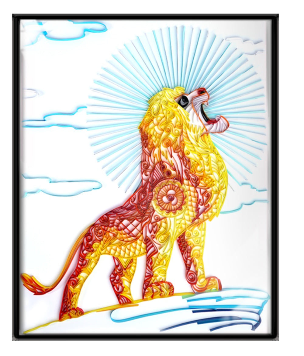 Pintura de papel acolchado artesanías creativas hechas a mano