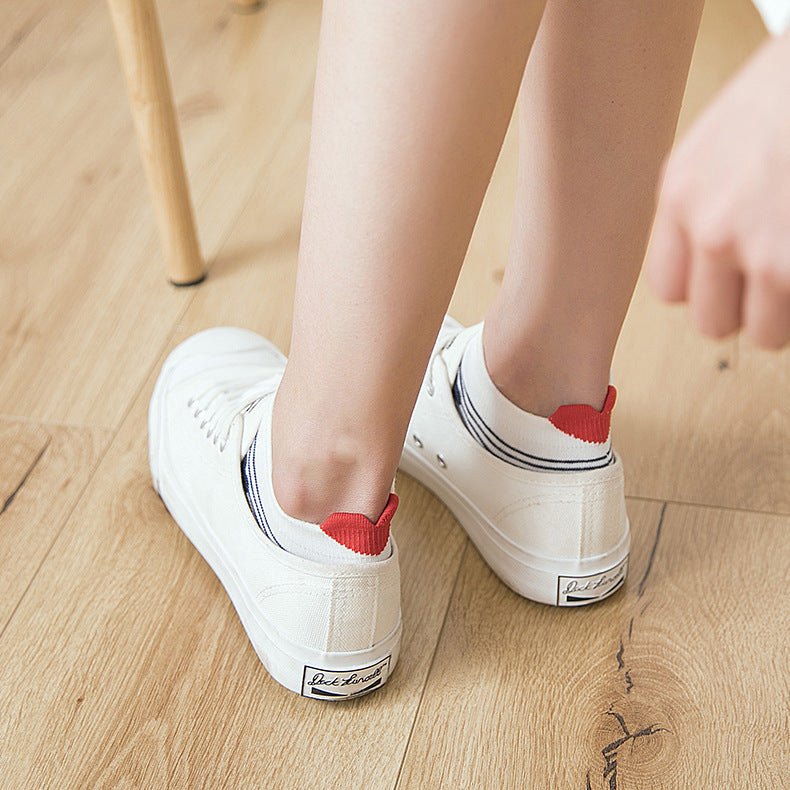 Three-dimensional Heel Love Socks Children