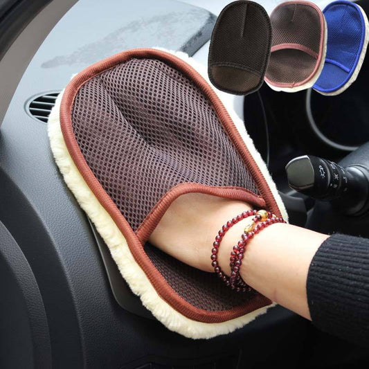 Tipo de coche de pelo suave guantes de limpieza de lavado de coche de motocicleta de coche de lavado de coche Herramientas de limpieza de cuidado de coche