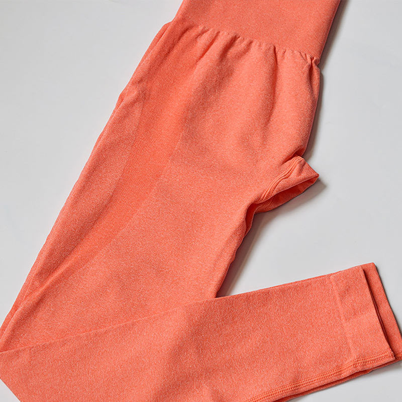 Pantalones de yoga ajustados elásticos pantalones de fitness de cintura alta