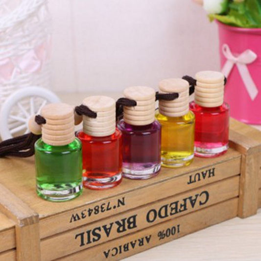Car Air Freshing Agent Glass Bottle Aromatherapy Automobile Hanging Ornament