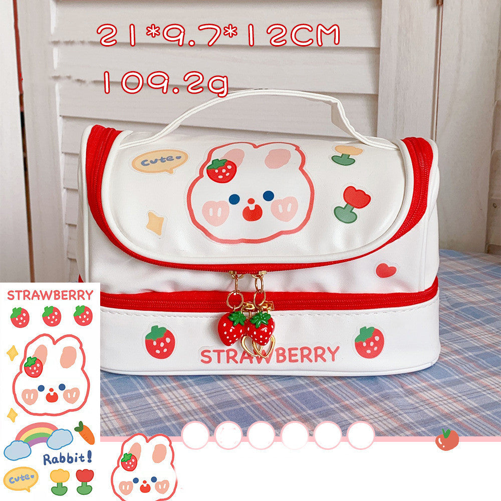 Multifunctional Large Capacity Double Layer Pencil Case
