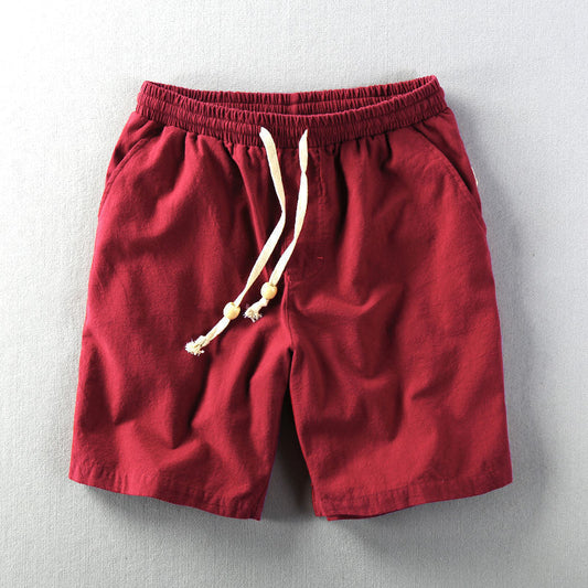 Summer Men's Thin Casual Linen Shorts