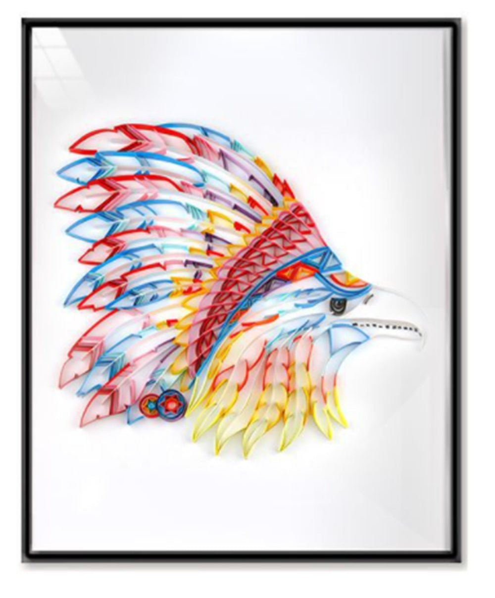 Pintura de papel acolchado artesanías creativas hechas a mano