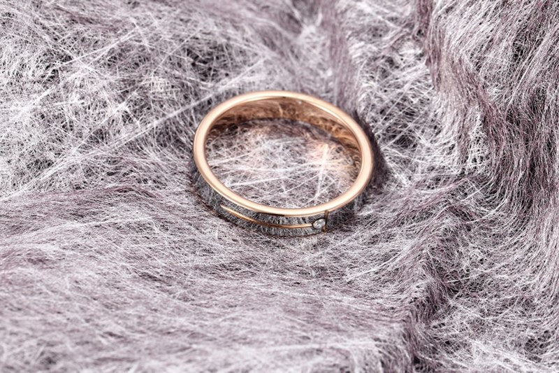 Anillo de carburo de tungsteno auténtico de 4mm hembra