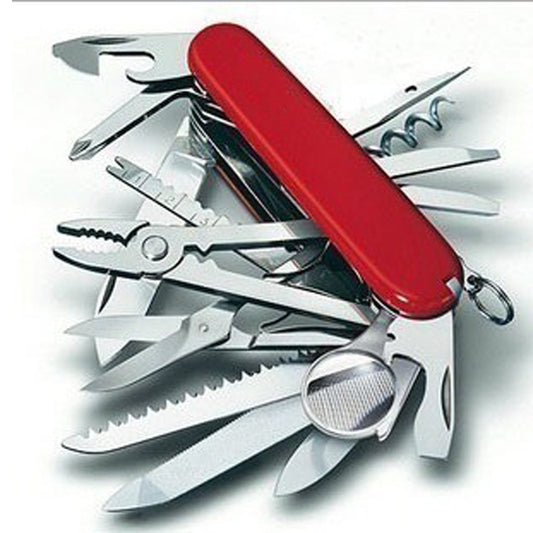 Cuchillo SwissArmy multifuncional de acero inoxidable