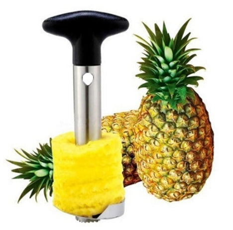 Acero inoxidable fácil de usar accesorios peladores de piña rebanadoras de piña cortador de fruta Corer cortador herramientas de cocina