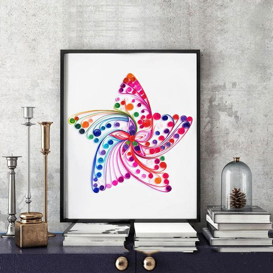 Pintura de papel acolchado artesanías creativas hechas a mano
