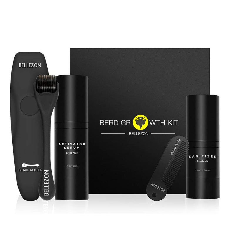 Conjunto de cuidado de barba líquido para el crecimiento de la barba