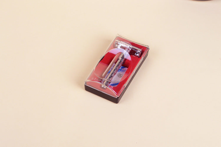 Simple classic men's vintage manual razor