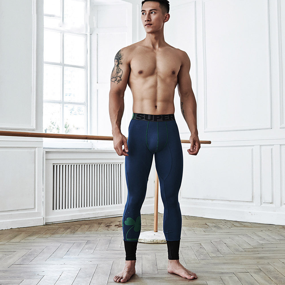 Men's Fashion Slim Fit Printed Thermal Pants